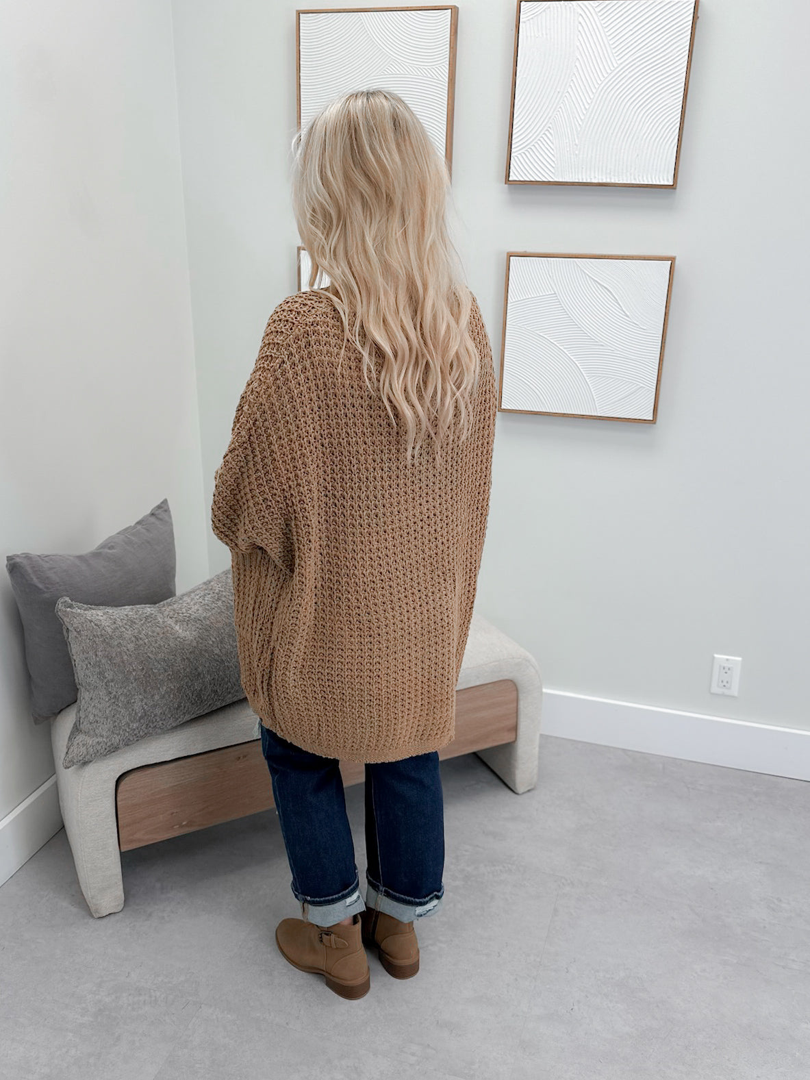 Bennett Cardigan in Camel