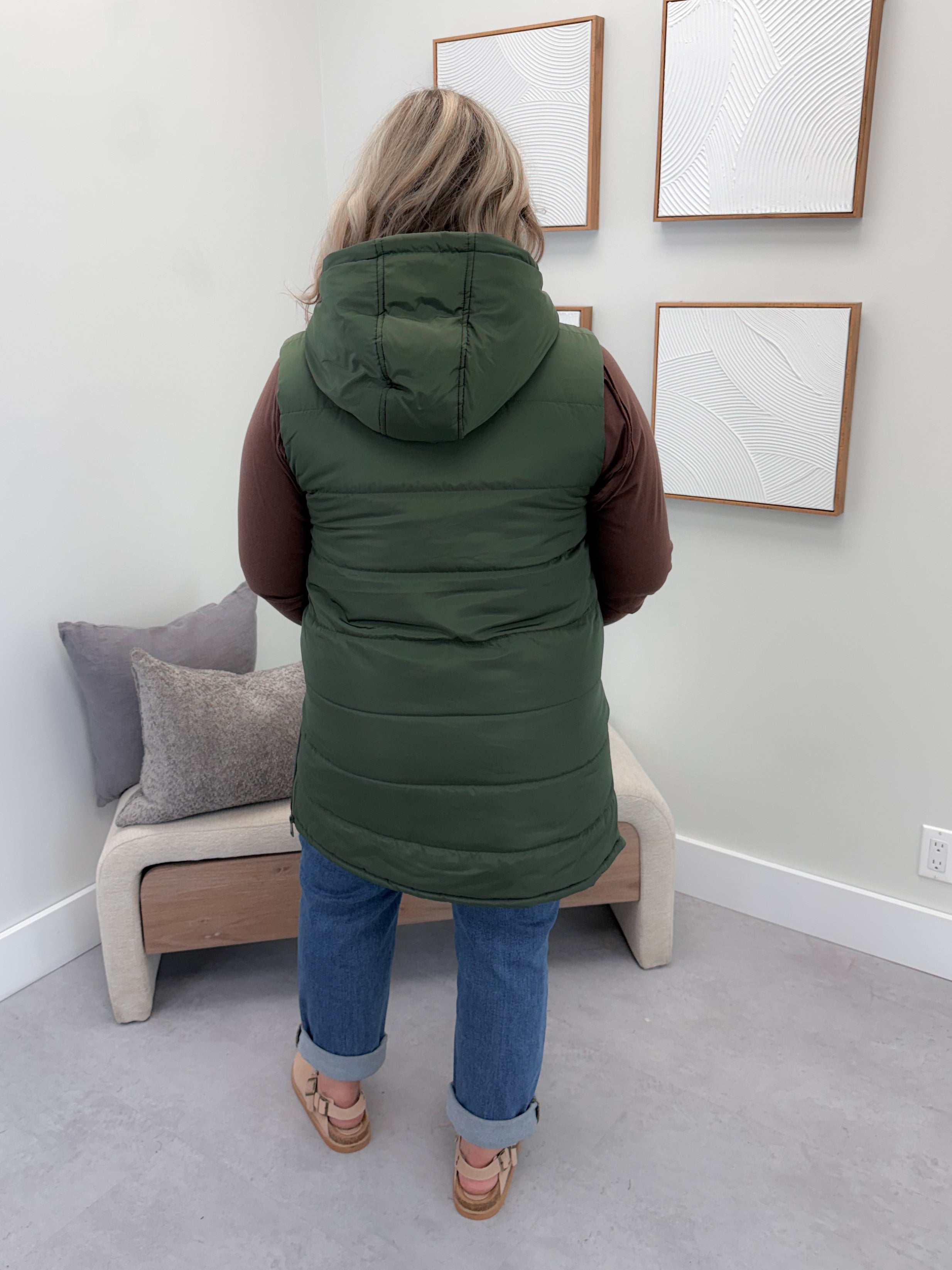 609 Vest in Olive by Twenty Nine The Label