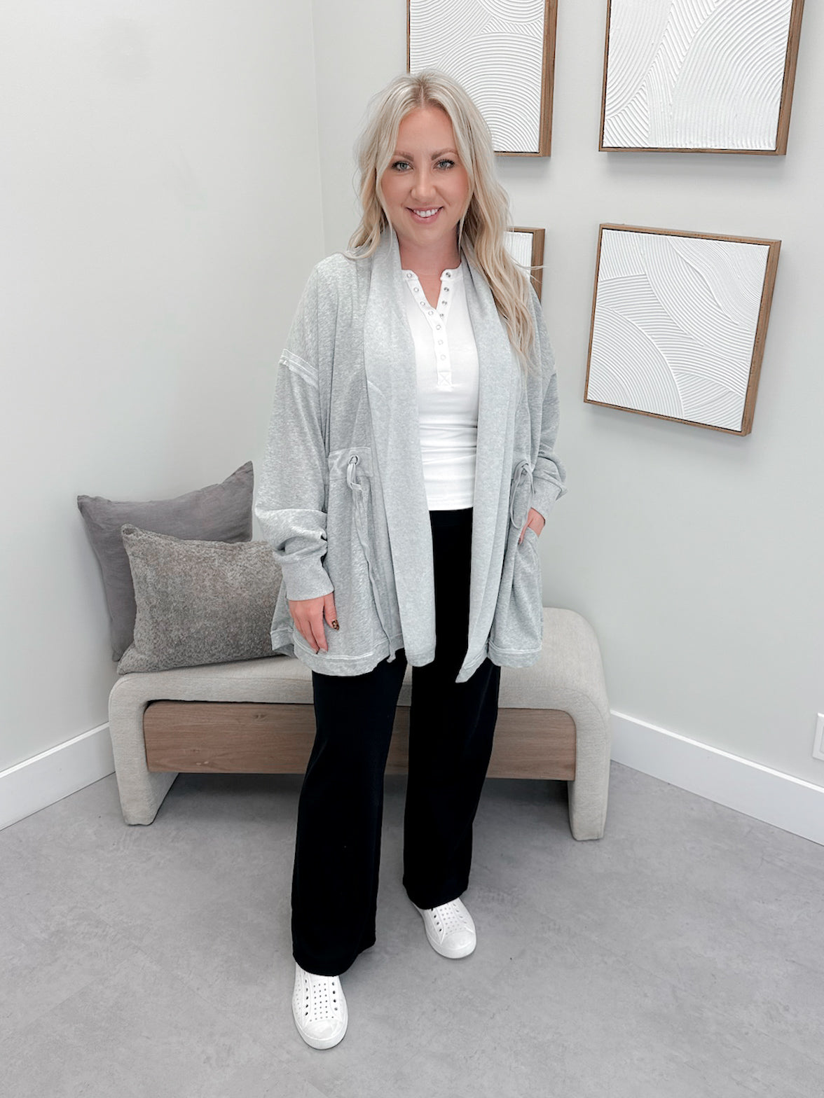 Bridgette Cardigan in Grey