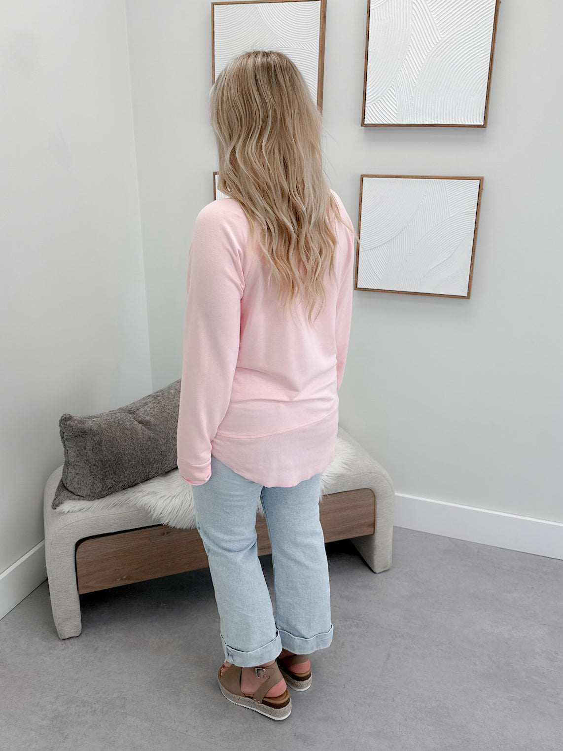 707 Long Sleeve in Petal Pink by Twenty Nine The Label