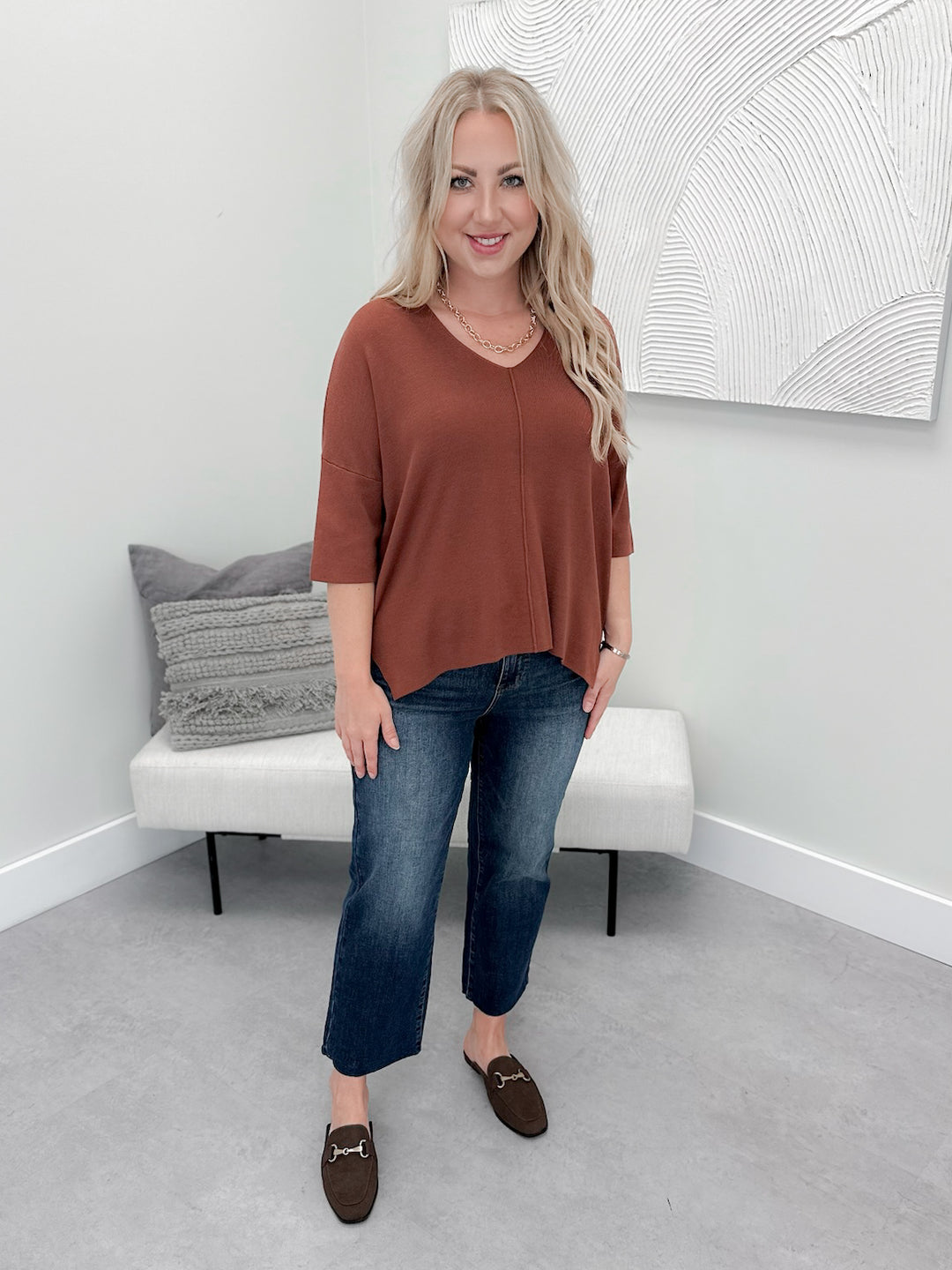 Darla Sweater in Marsala