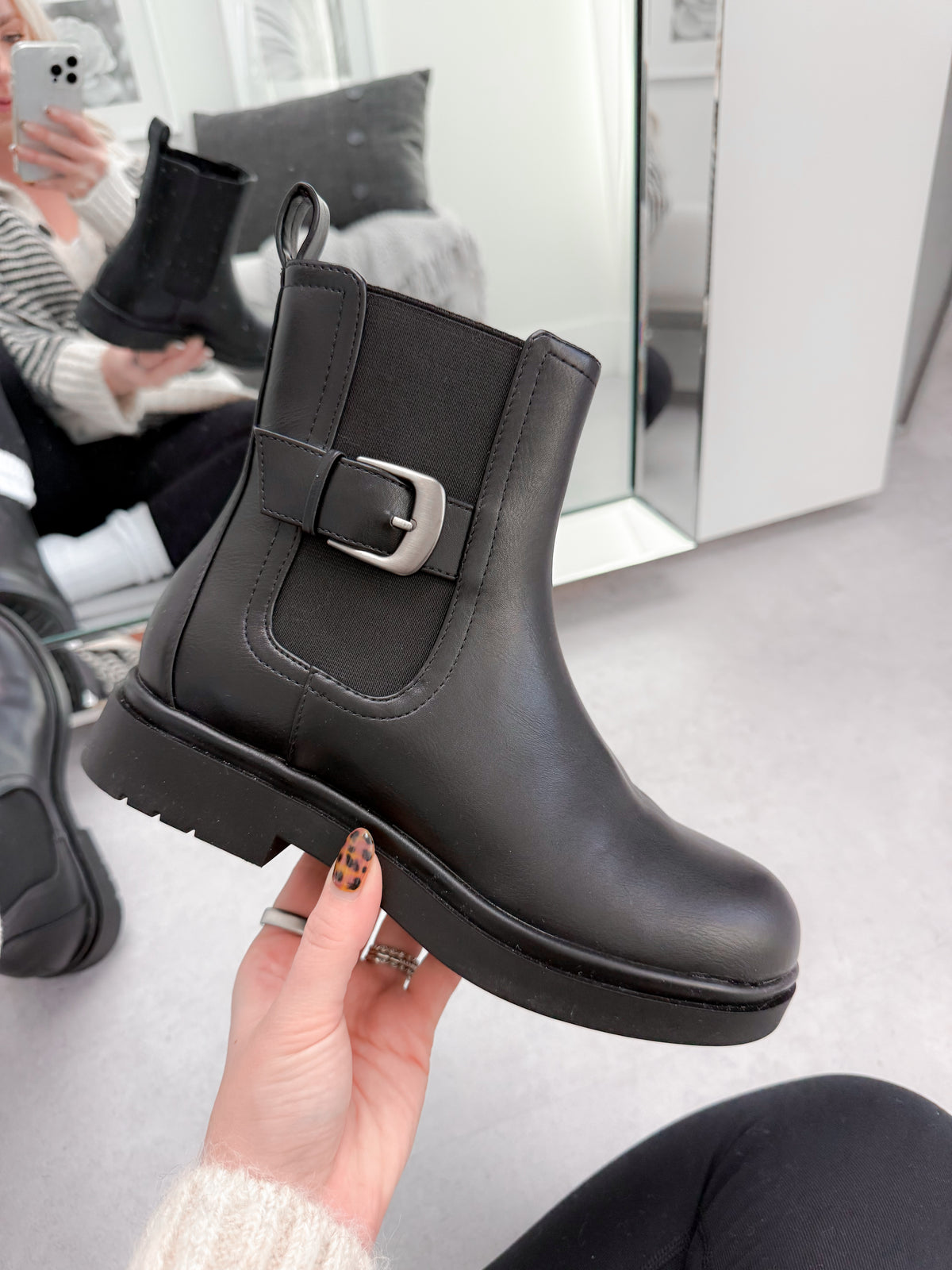Glenna Boots in Black