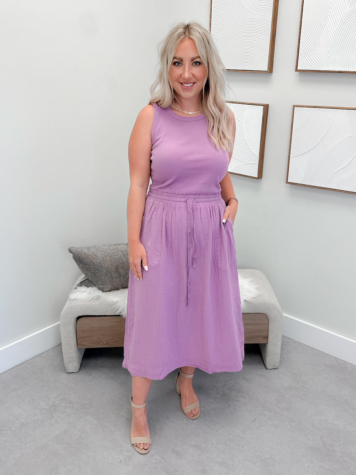 Vallery Dress in Iris