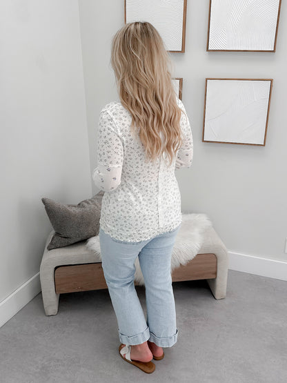 Neera Long Sleeve in Blue Floral