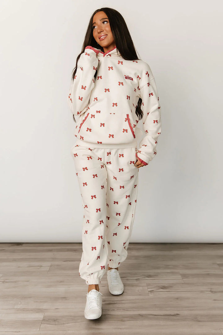 Comfort Zone Hoodie Bundled in Bows by Ampersand Avenue