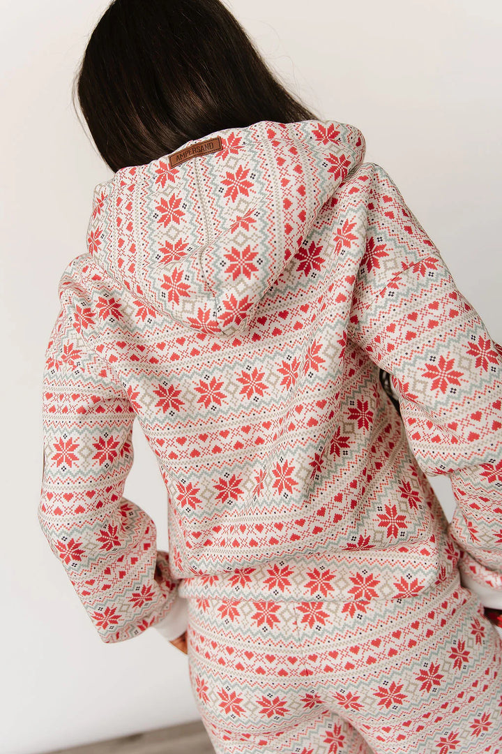 Comfort Zone Fullzip in Frosted Fairisle by Ampersand Avenue