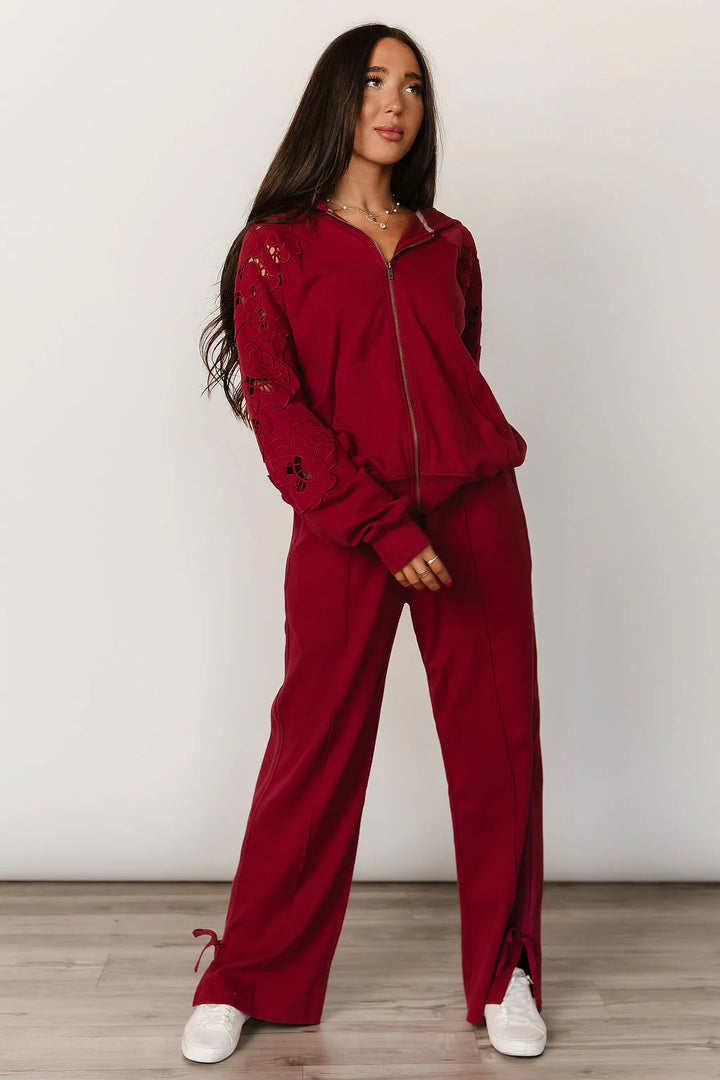 University Fullzip in Love Story Crimson by Ampersand Avenue