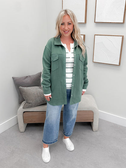 Essen Shacket in Green