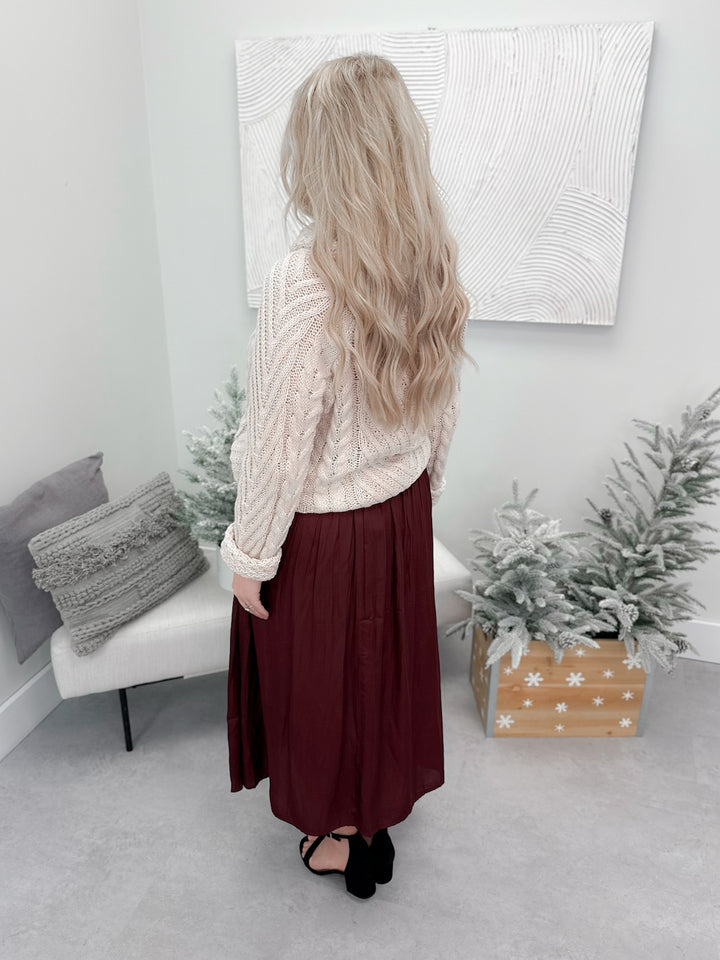 Teo Skirt in Wine