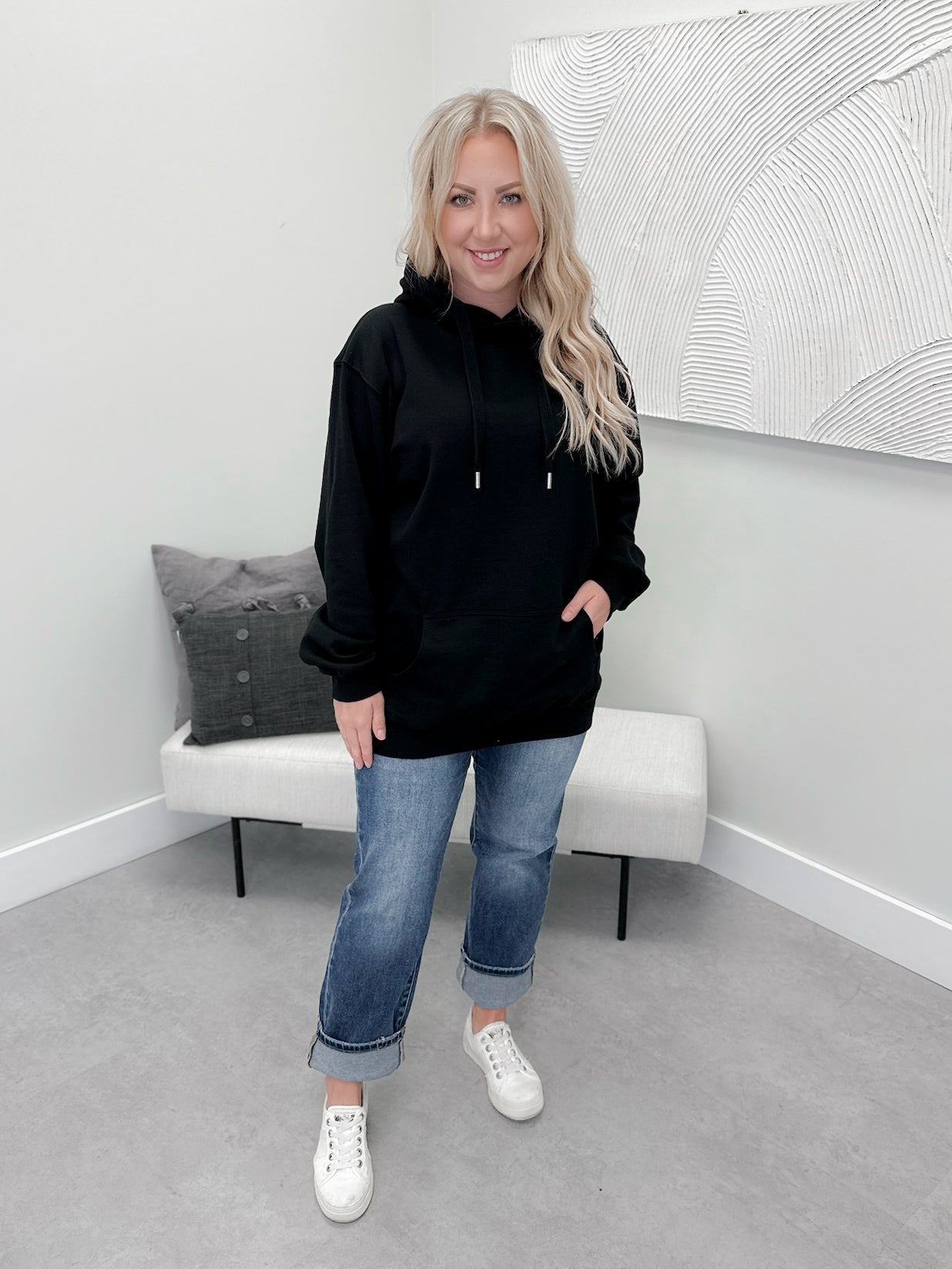 126 Hoodie in Black by Twenty Nine The Label