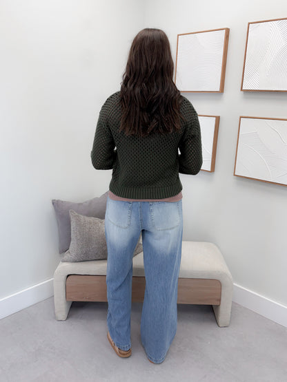 Kourtney Cardigan in Olive