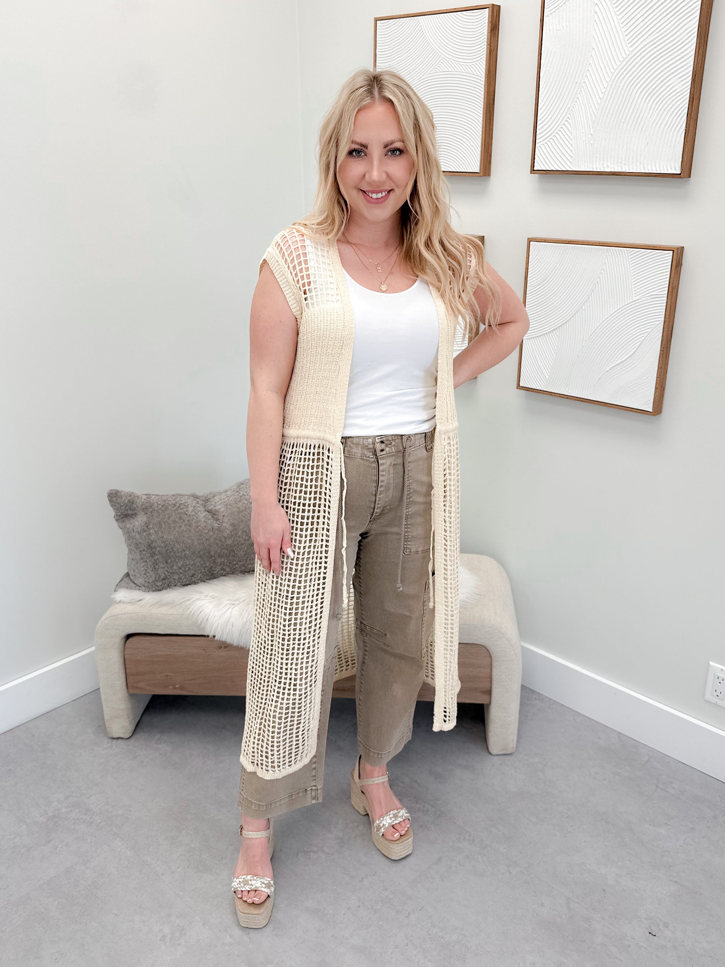 Stevie Cardigan in Natural