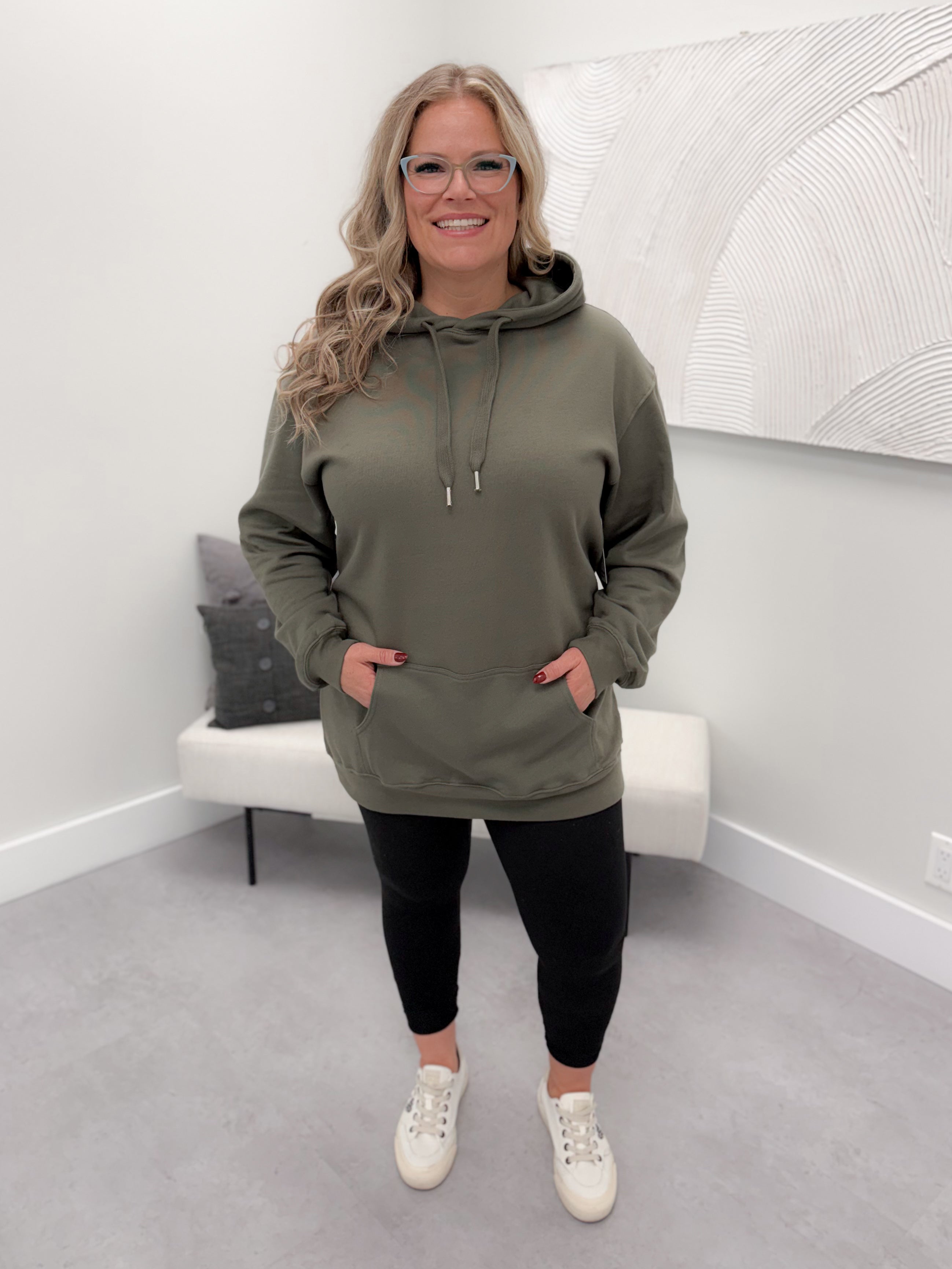 126 Hoodie in Moss by Twenty Nine The Label