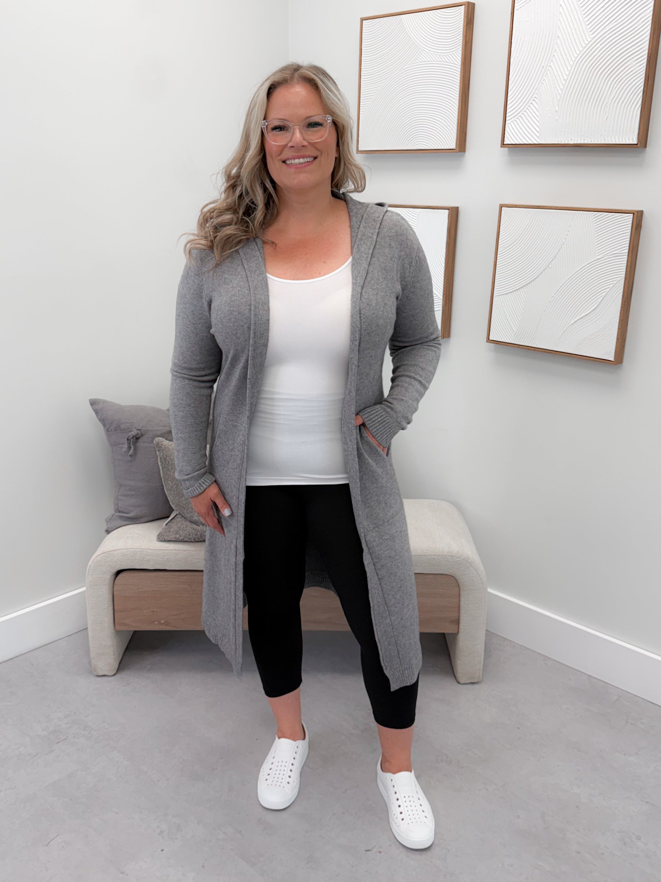 Outlaw Cardigan in Grey