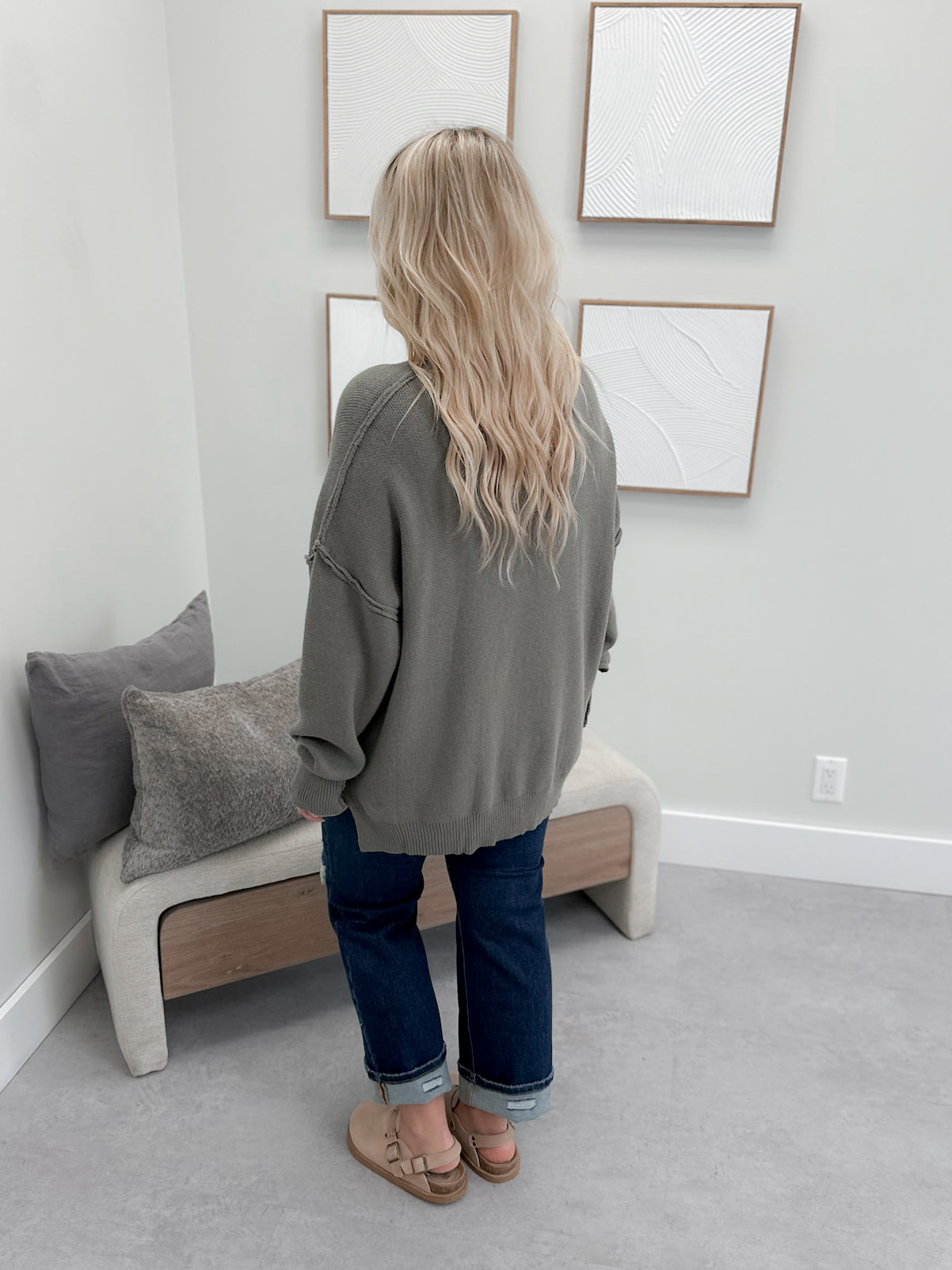 Aurora Sweater in Olive