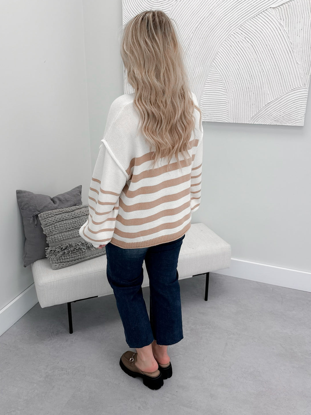 Avery Sweater in Taupe