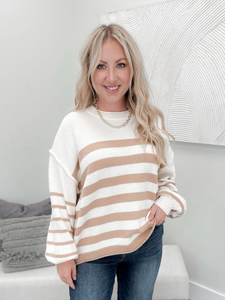 Avery Sweater in Taupe