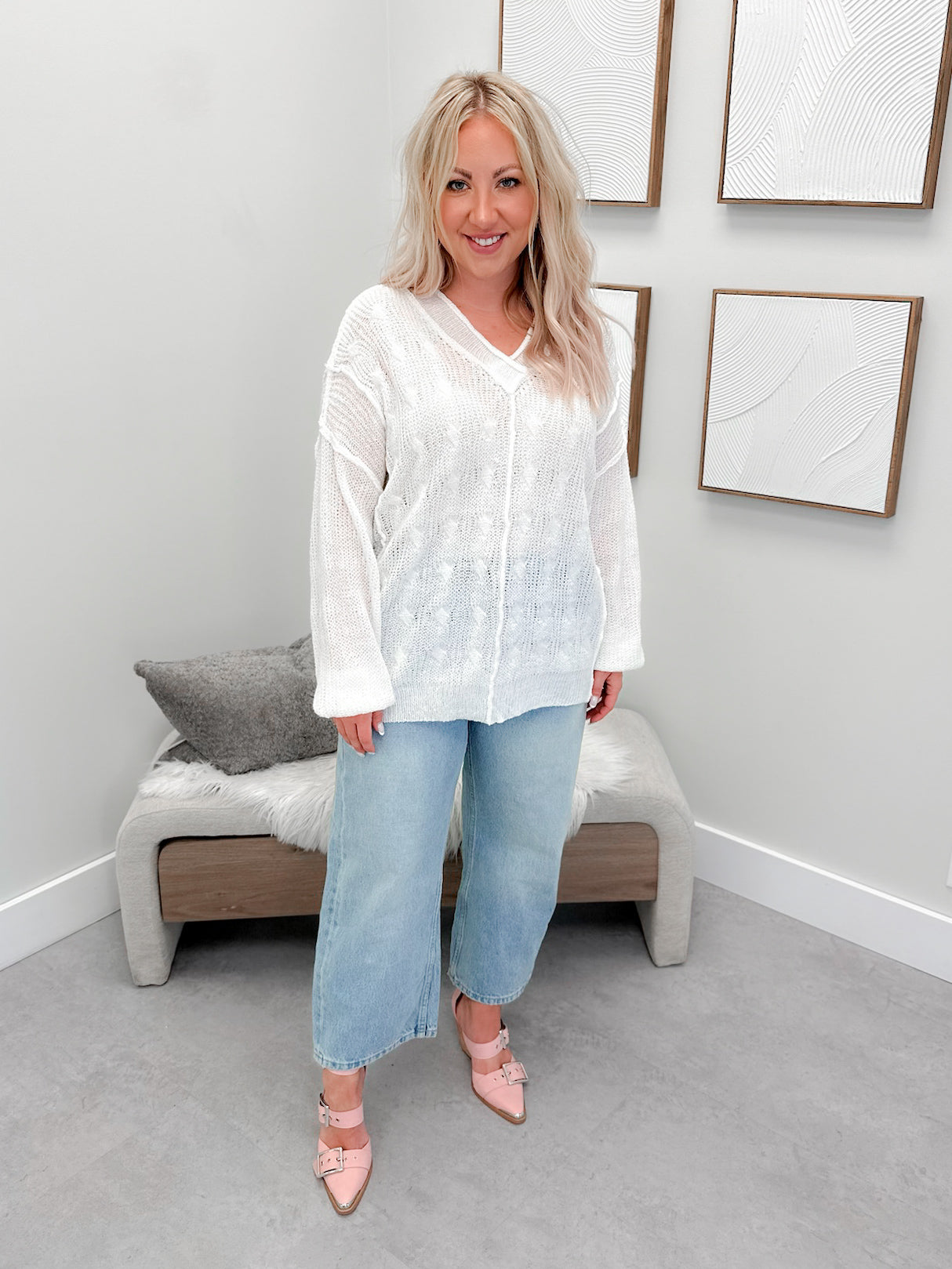 Rani Sweater in Ivory