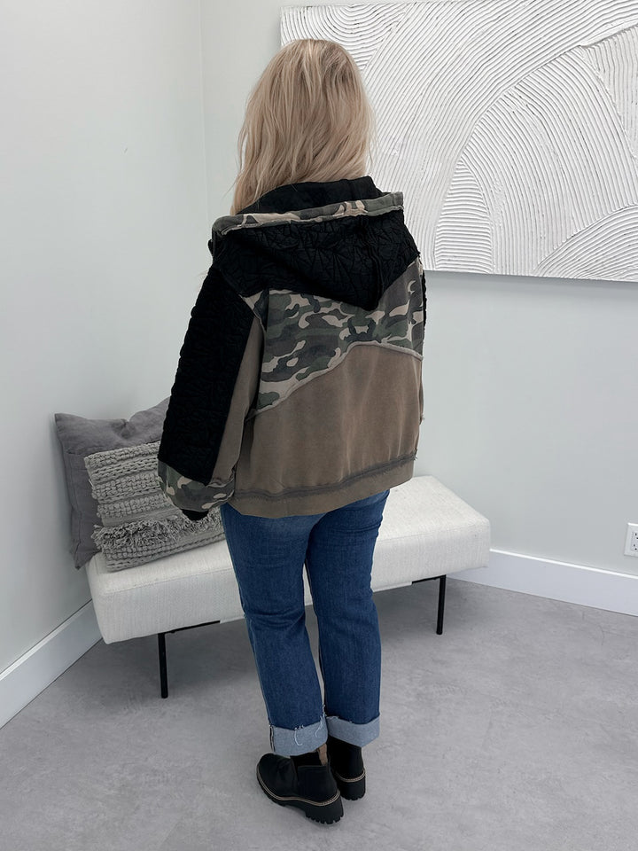Kendall Hoodie in Camo by Pol
