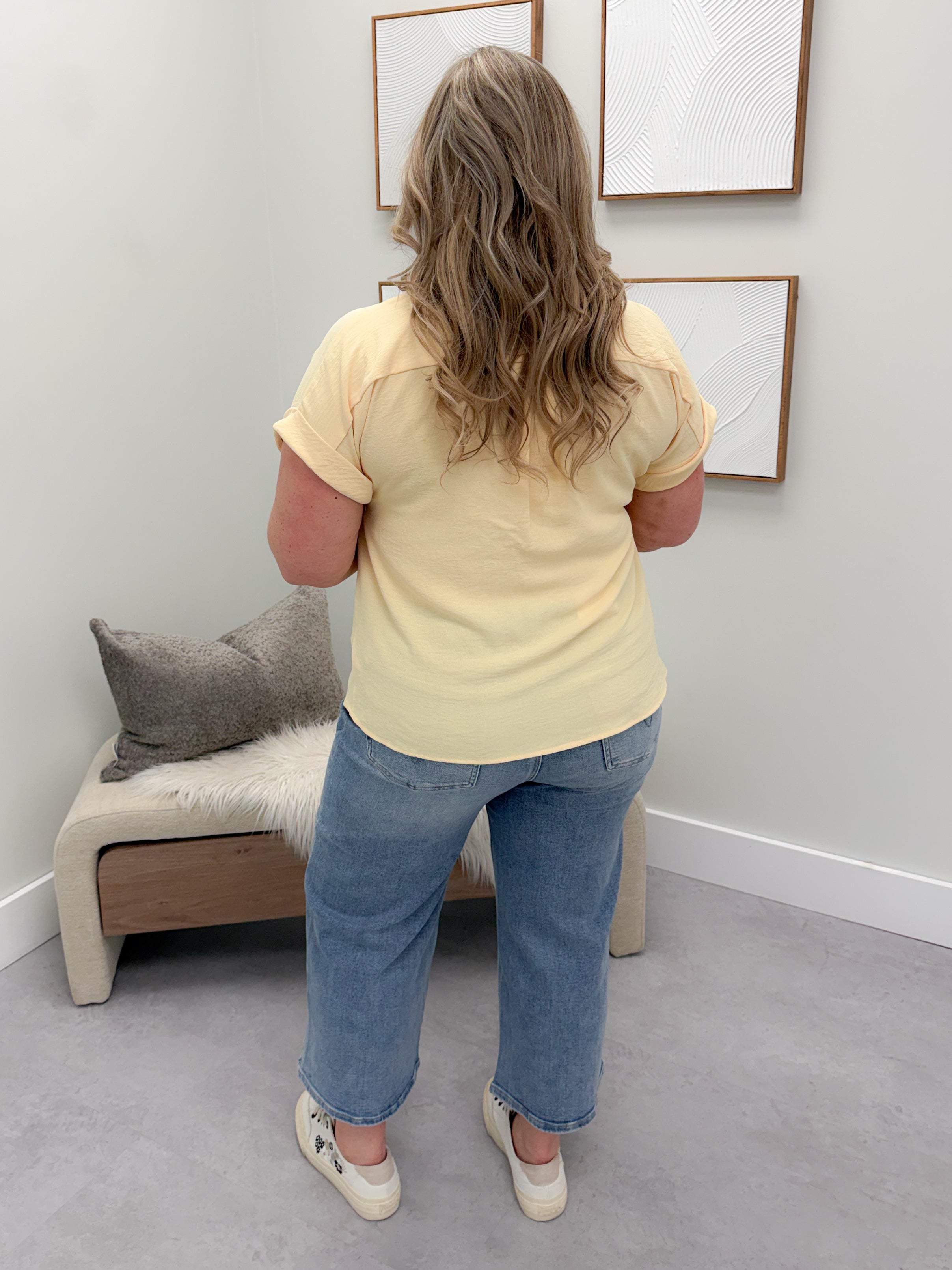 Ella Blouse in Butter