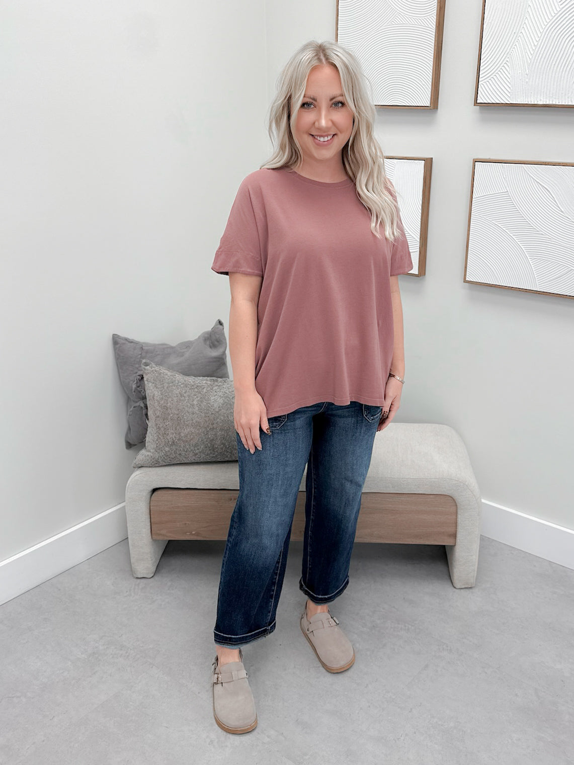 Jessie Tee in Rose Taupe