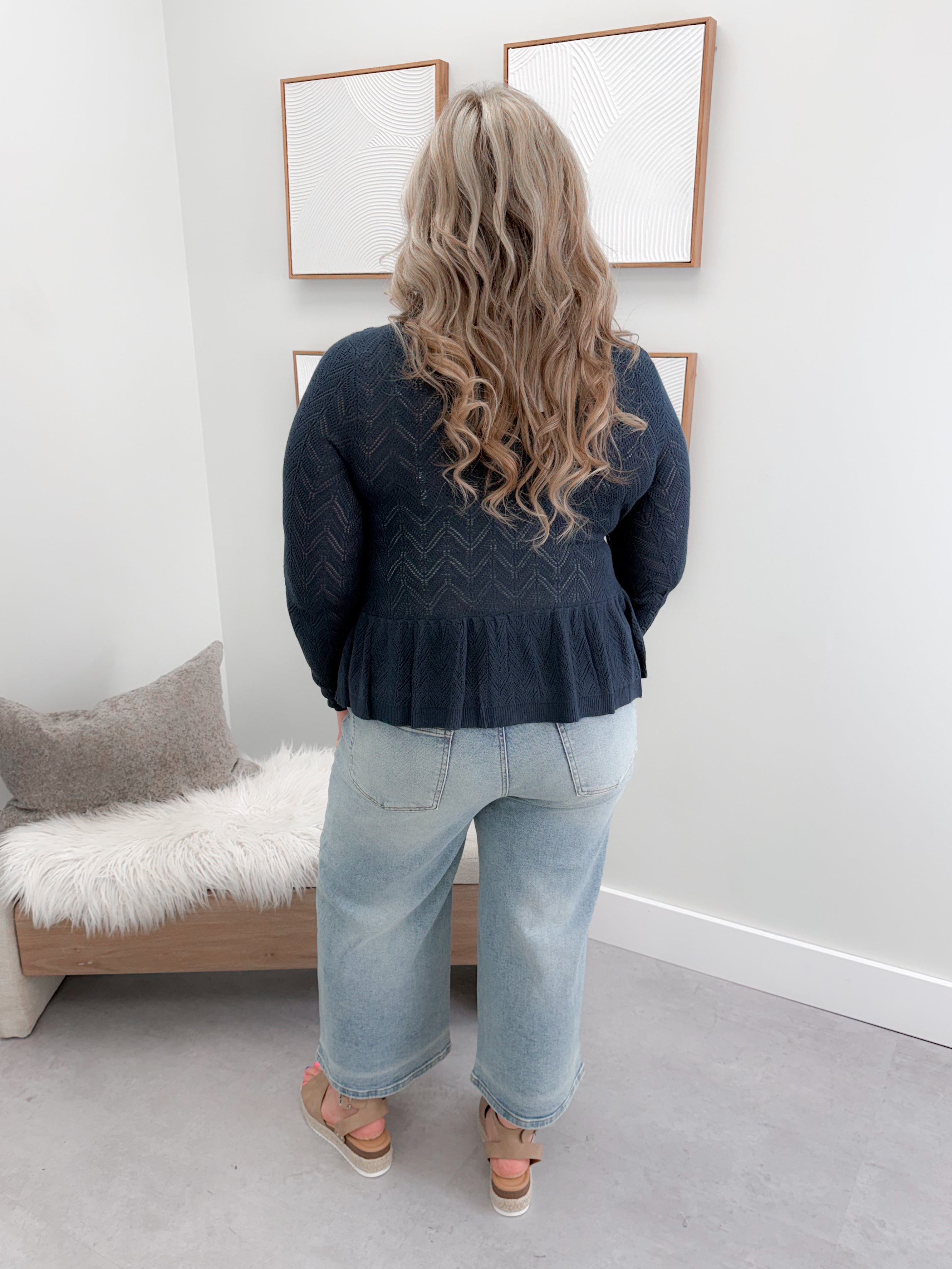 Maren Cardigan in Deep Sea