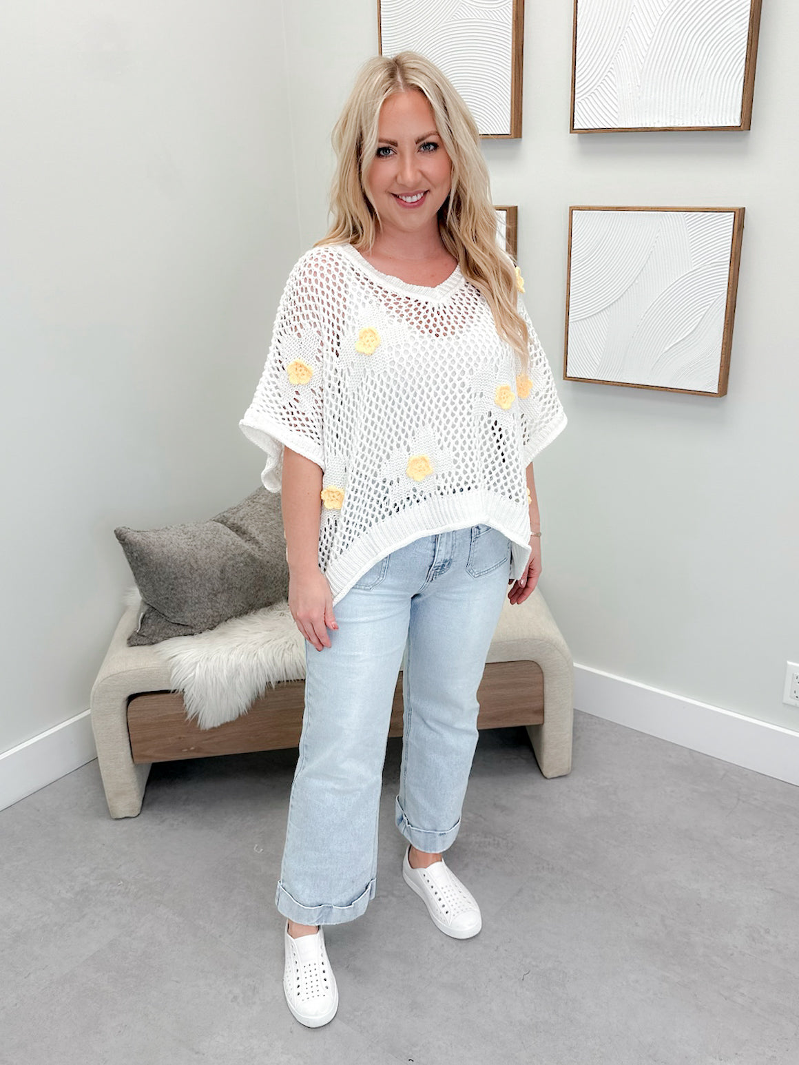 Flara Sweater in Off White