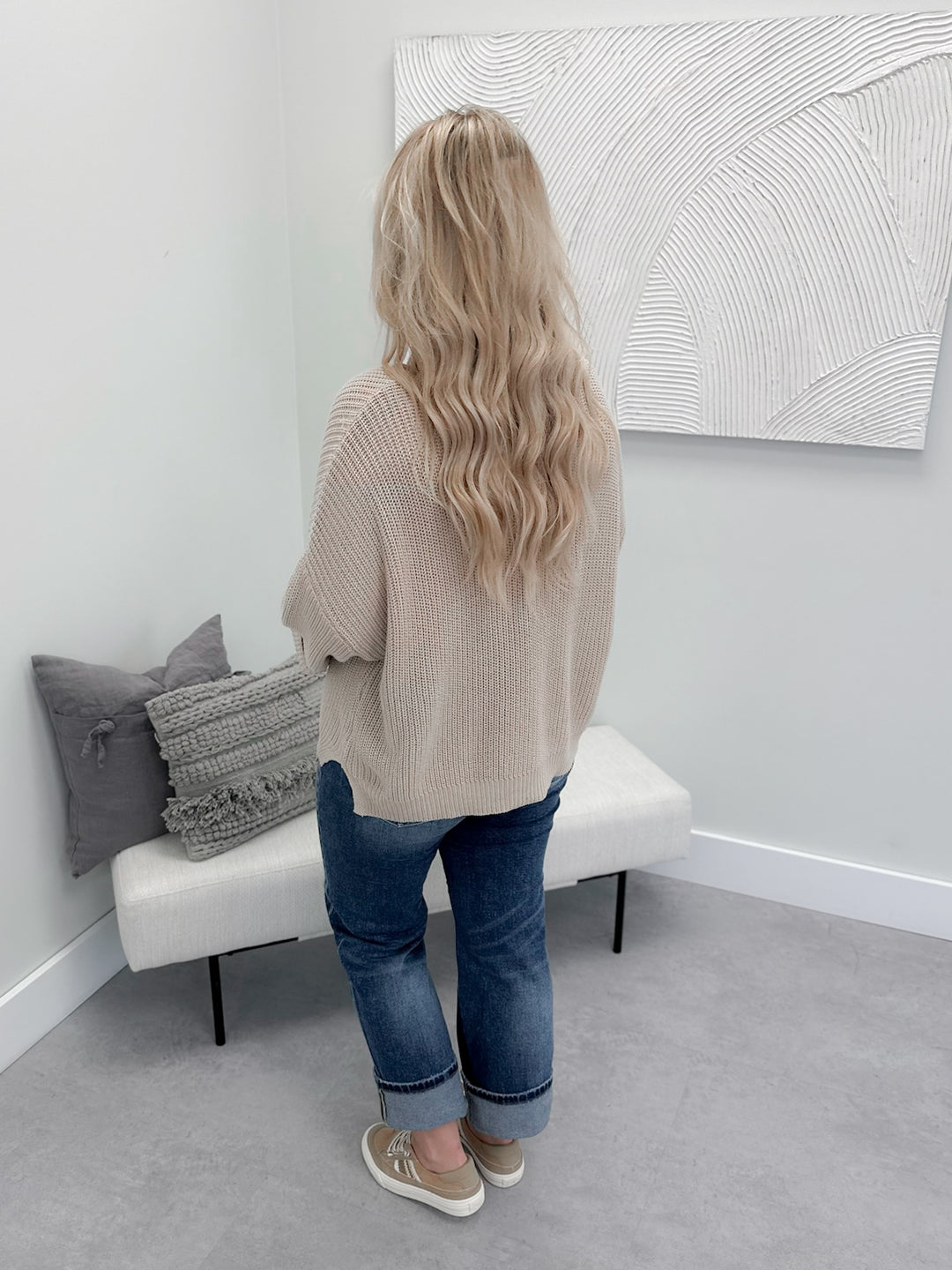 Sam Sweater in Ecru