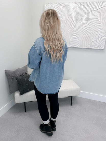 Asher Denim Button Down