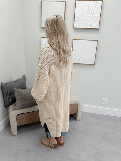 Chantal Cardigan in Oatmeal