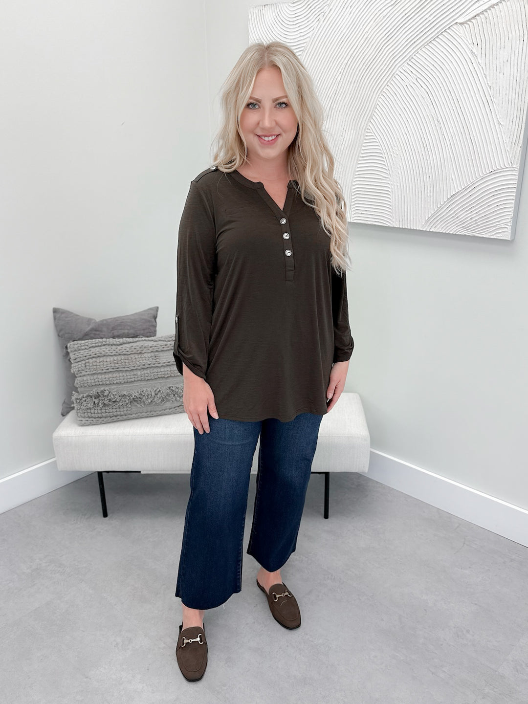 Devana Top in Brown