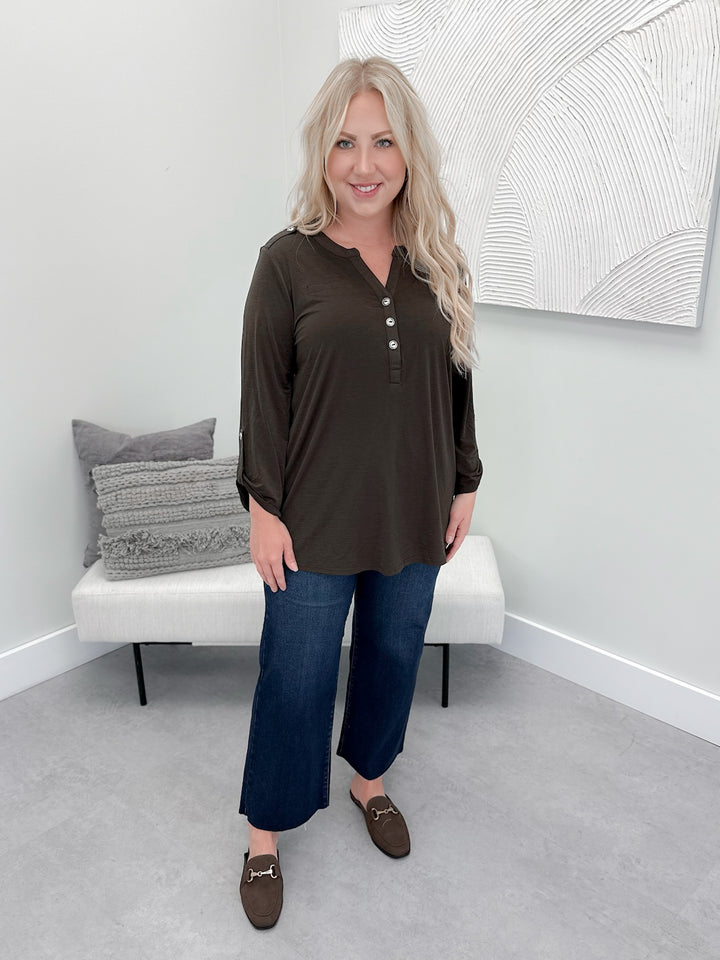 Devana Top in Brown