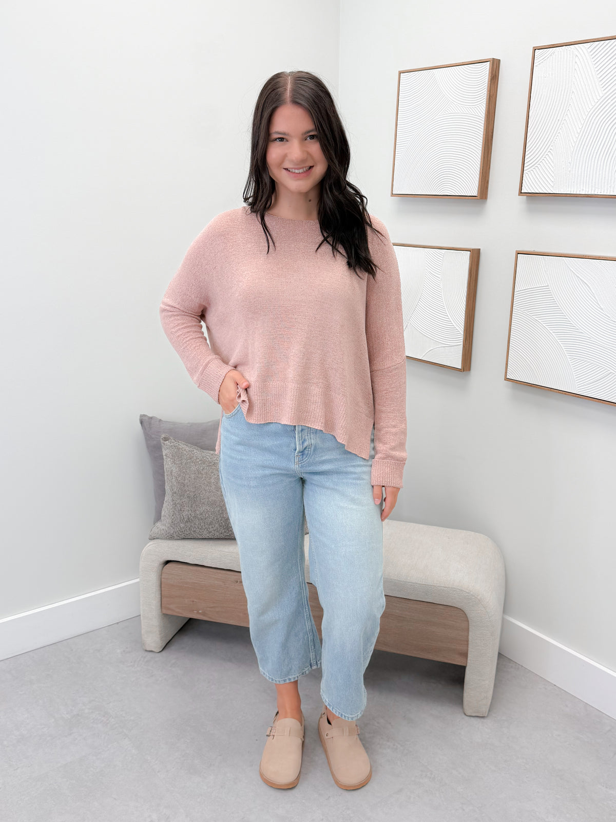 Sheri  Sweater in Mauve