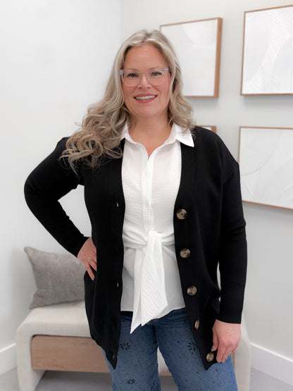 Jolt Cardigan in Black