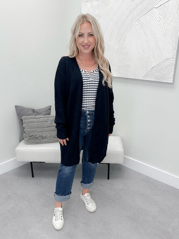 Flynn Cozy Cardi in Navy