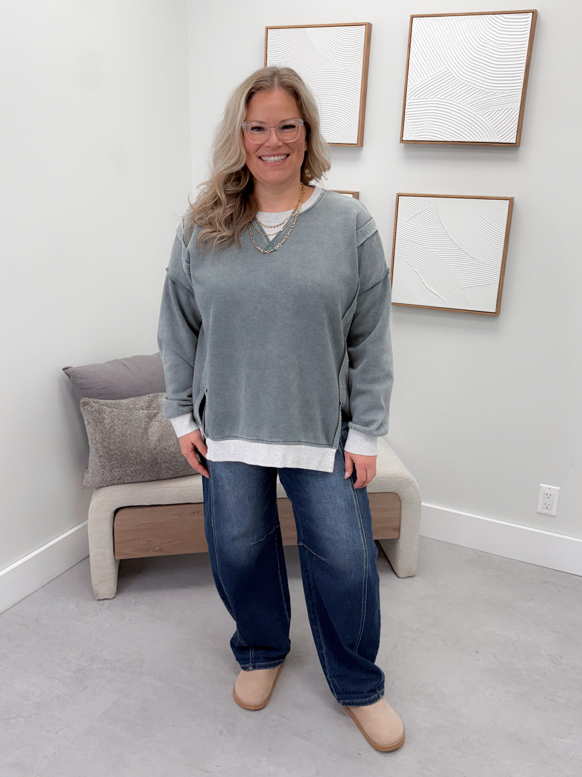 Jones Pullover in Jade