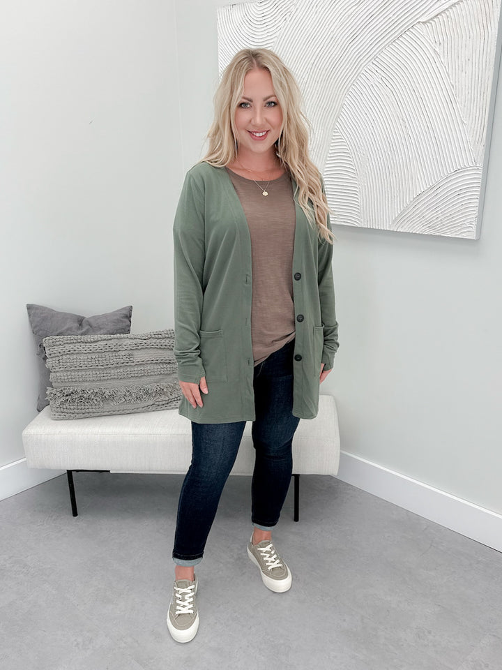 Cori Cardigan in Sage
