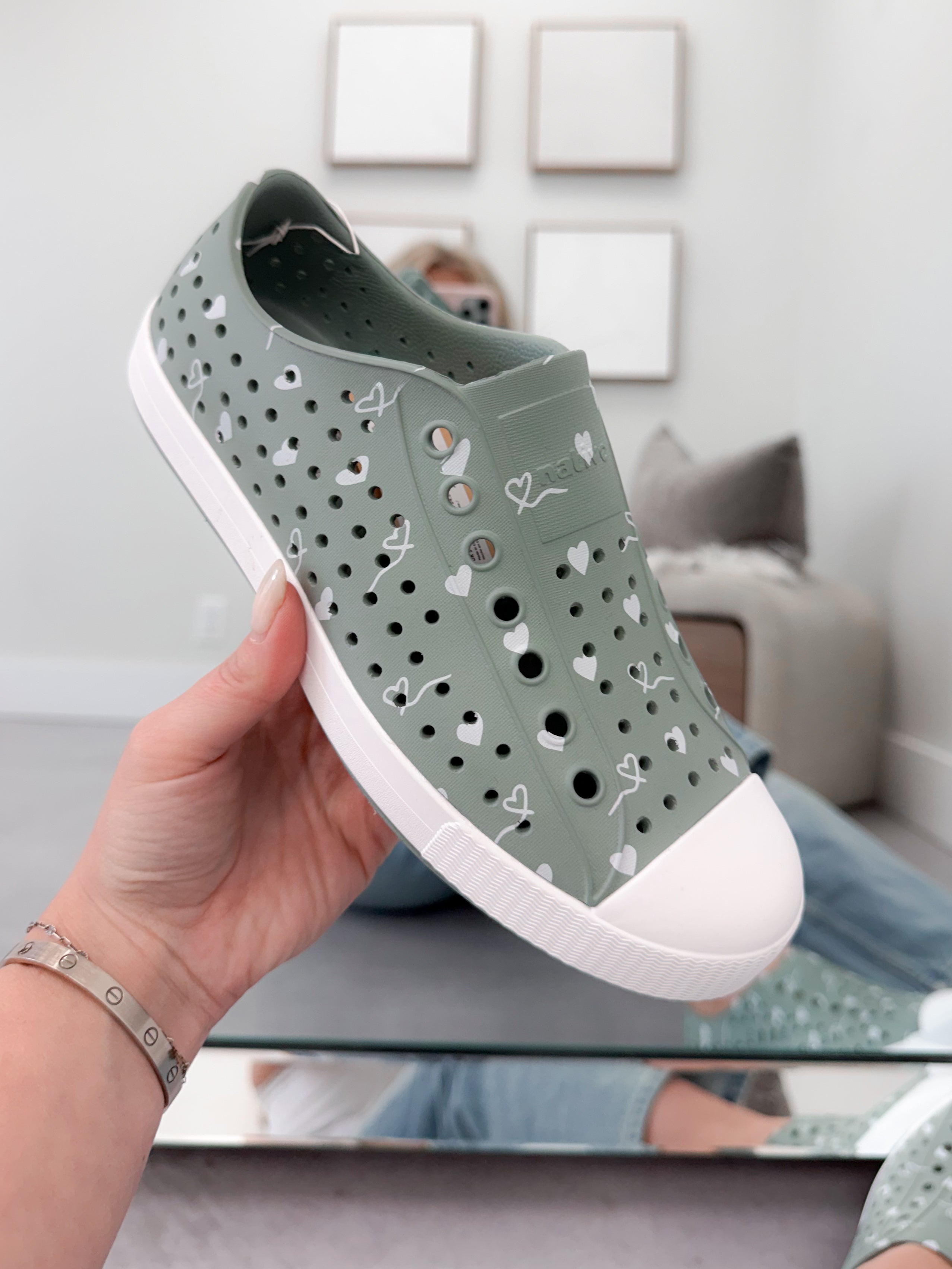Jefferson Sneakers in Relax Green by Native Shoes