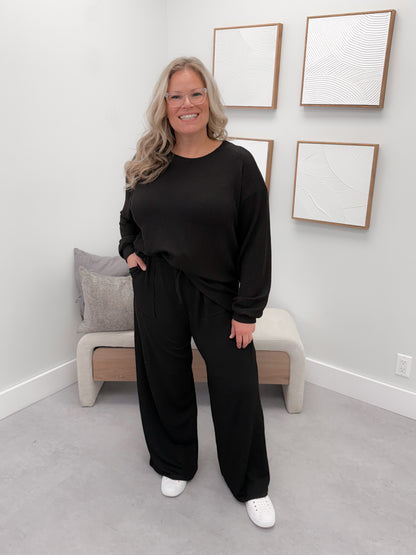 Sallie Wave Set in Black
