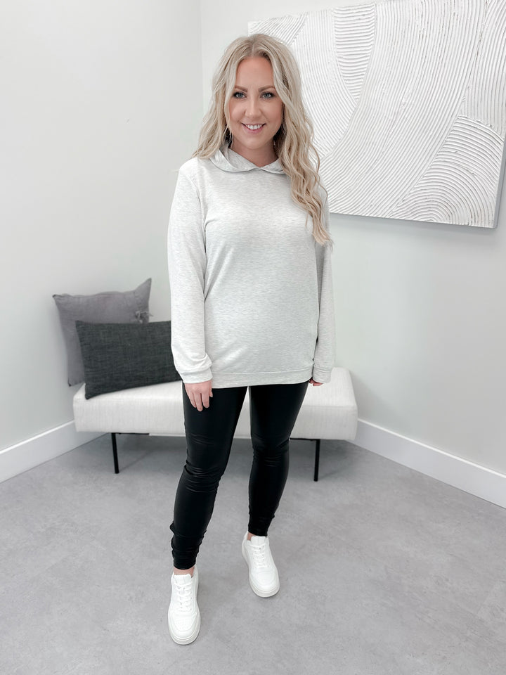 Maria Hoodie in Heather Grey