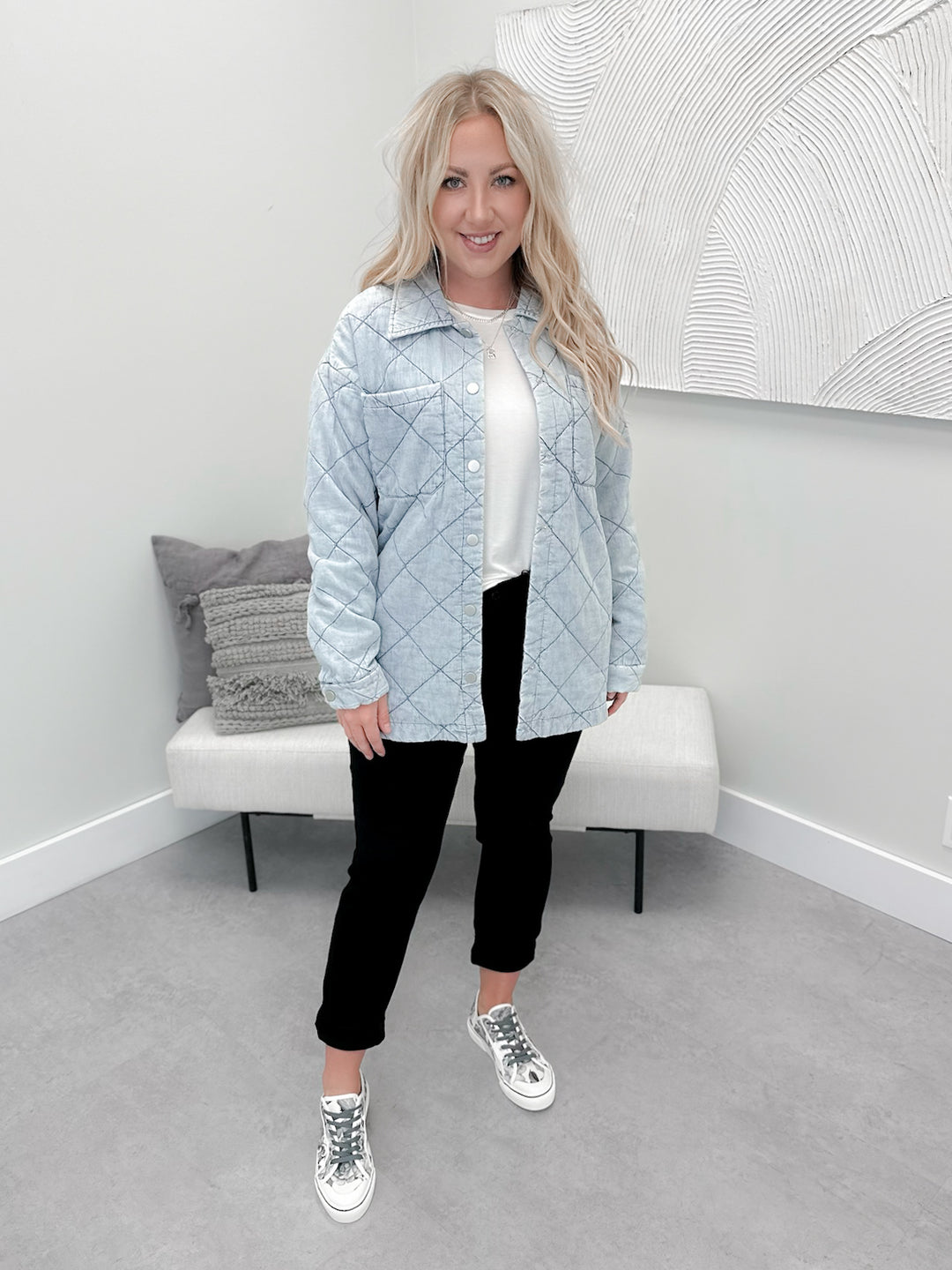 PREORDER - Scout Quilted Jacket in Denim