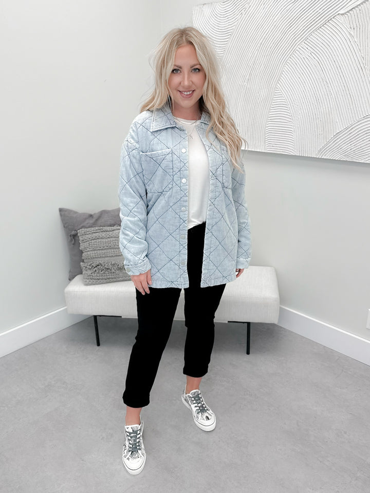 PREORDER - Scout Quilted Jacket in Denim