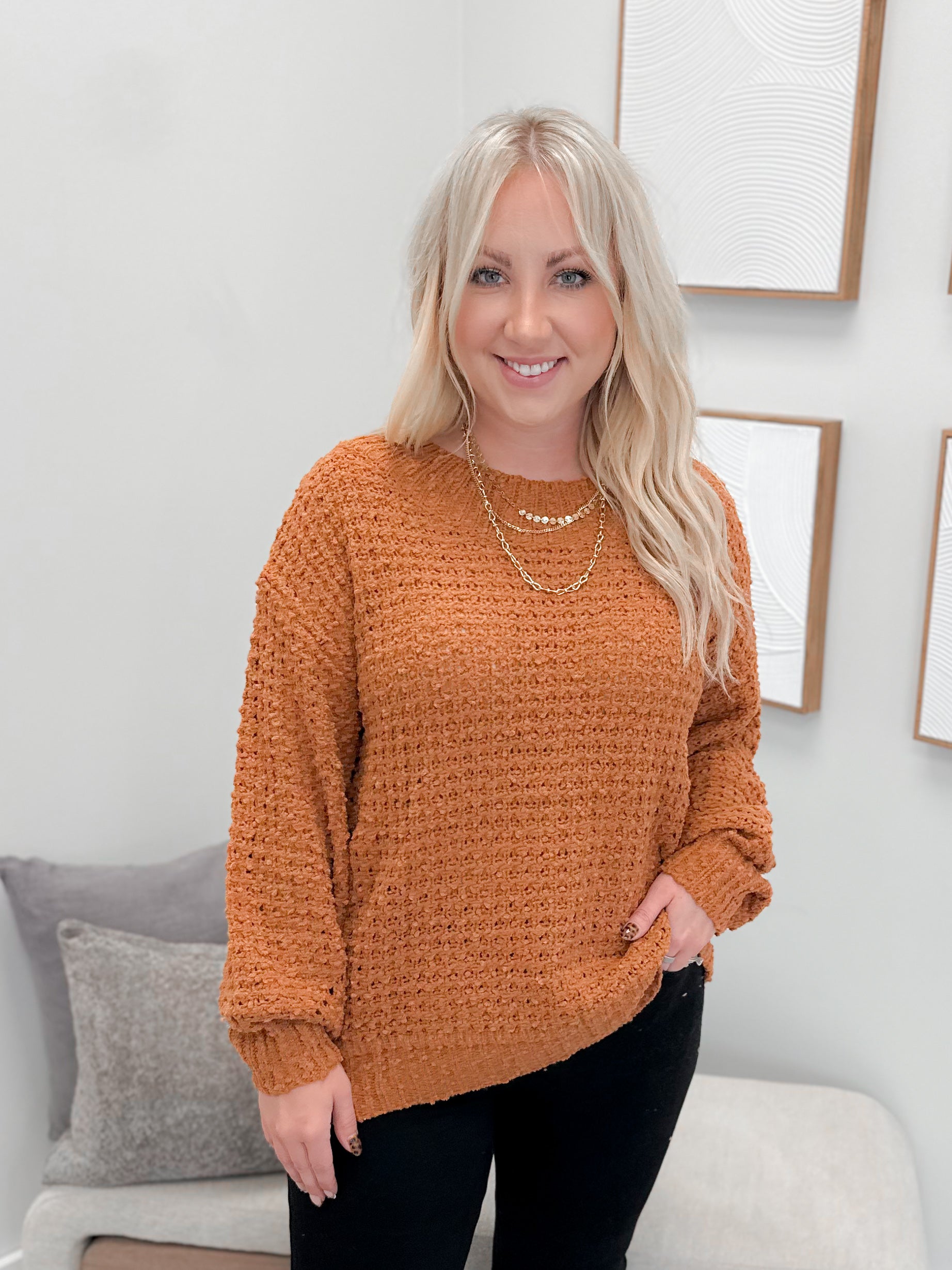 Gail Sweater in Camel