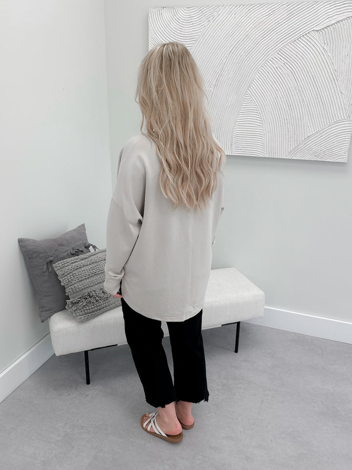 Marianne Long Sleeve in Stone