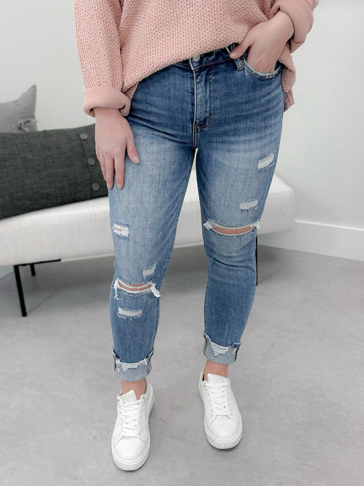 Skinny High Rise Comfort Stretch Jeans by Lovervet