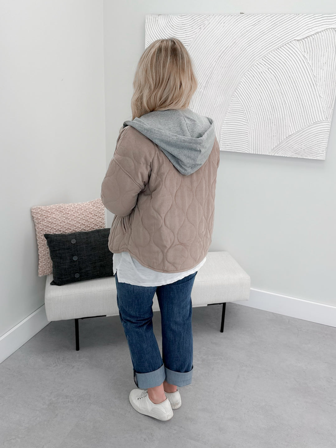 Myra Quilted Jacket in Mocha