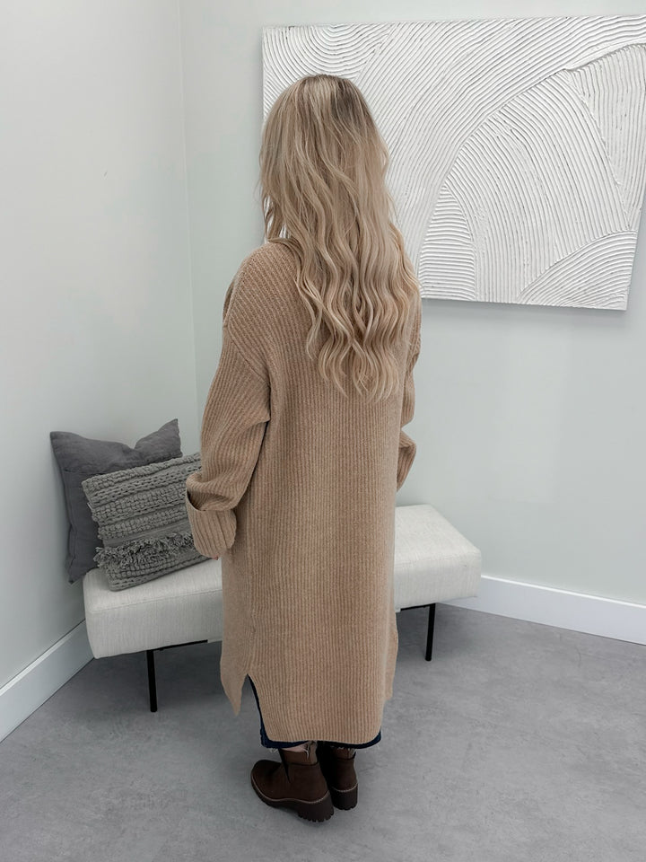 October Cardi in Camel