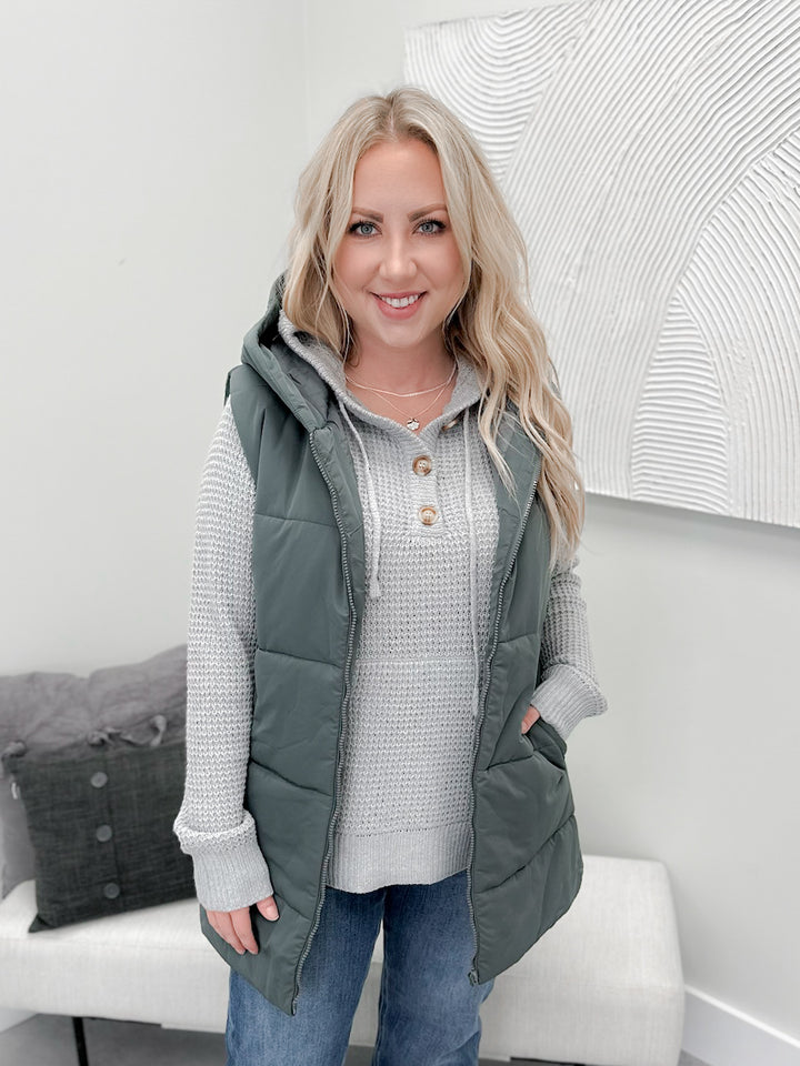 Tatum Vest in Drizzle