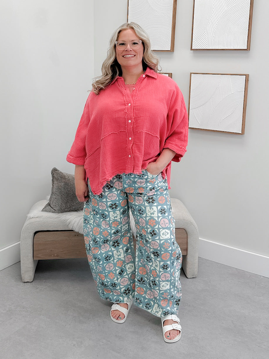 Happy Days Top in Tart Berry by Free People