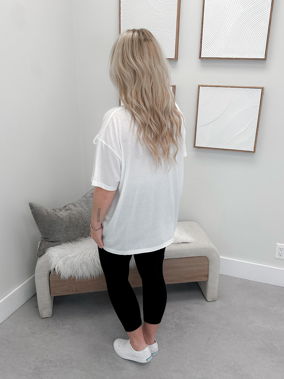 Kennedy Tee in Cloud